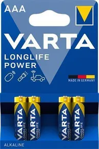 Bateria, AAA (mikro-ołówek), 4 szt. w opakowaniu, VARTA High Energy